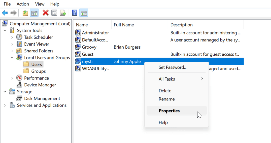 Временно деактивирайте акаунт в Windows 11