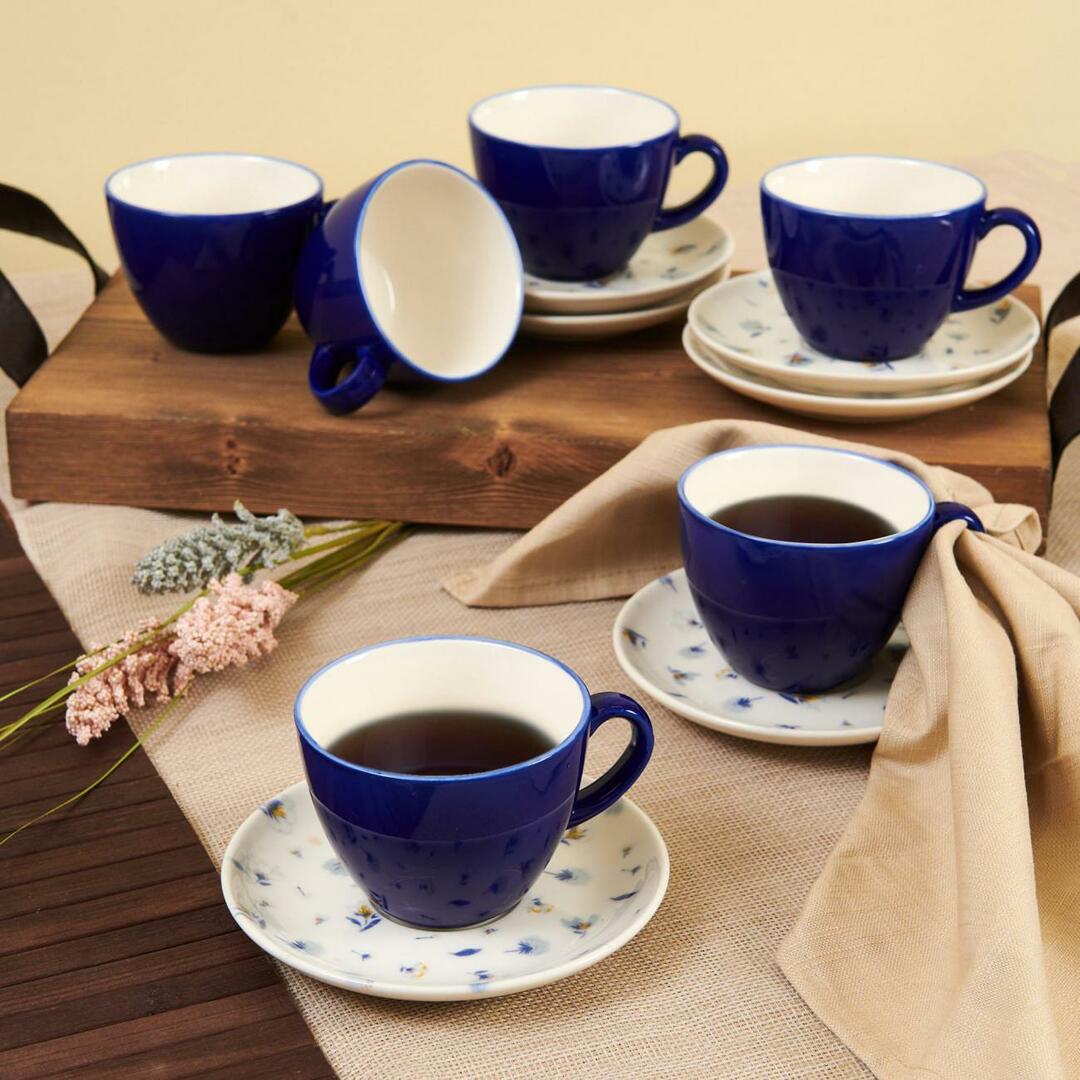 Комплект чаши за чай Tulu Porcelain Bloom от 12 части