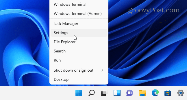 Стартирайте настройките Windows 11
