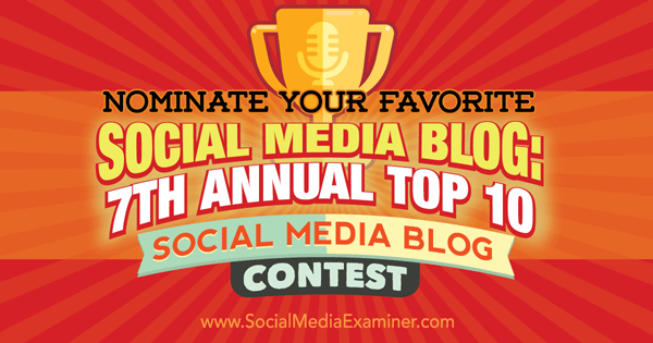 конкурс за топ блог в социалните медии