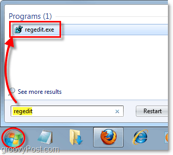 как да започнете редактор на системния регистър в Windows 7