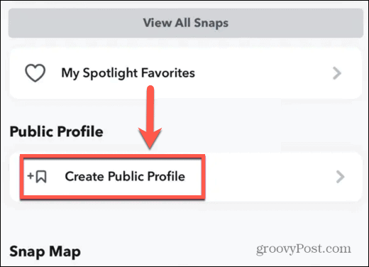 създайте публичен профил в iphone