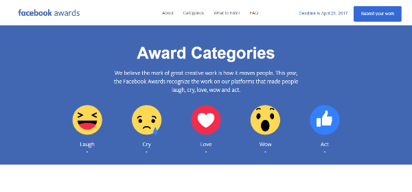 Сега Facebook приема подания за наградите на Facebook за 2017 г., които почитат най-добрите кампании във Facebook и Instagram.
