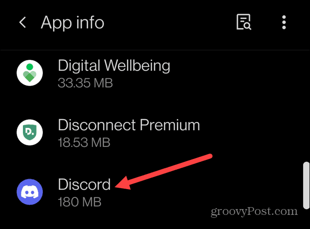 информация за приложението discord за android