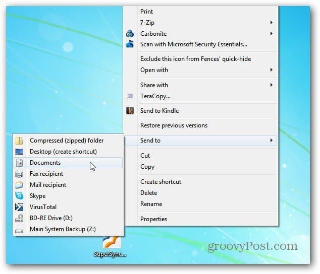 Кликнете с менюто с десния бутон на Windows 7: Добавете командите за копиране и преместване в папки