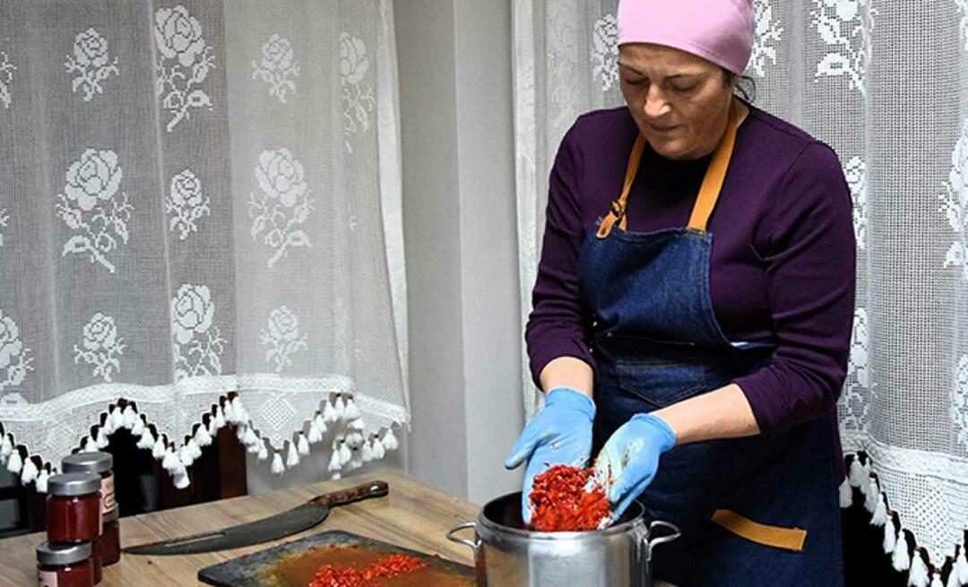 Жени от Биледжик направиха сладко от регистрираната люта чушка на Çukurören: Най-сладката форма на болка!