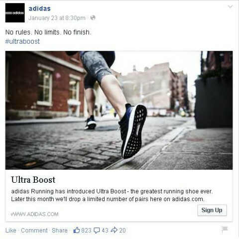 adidas facebook пост