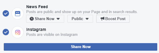 Как да публикувате в Instagram от Facebook на десктоп, стъпка 1, уверете се, че можете да публикувате в Instagram от Facebook