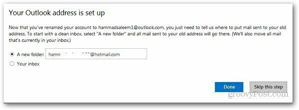 Преименувайте Hotmail Address 6