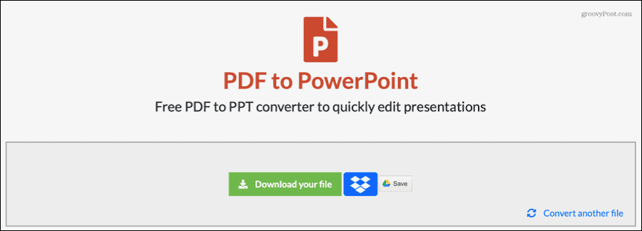 EasyPDF конвертиран PDF в PowerPoint