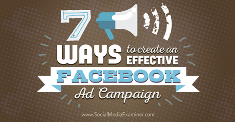 създайте ефективни рекламни кампании във facebook