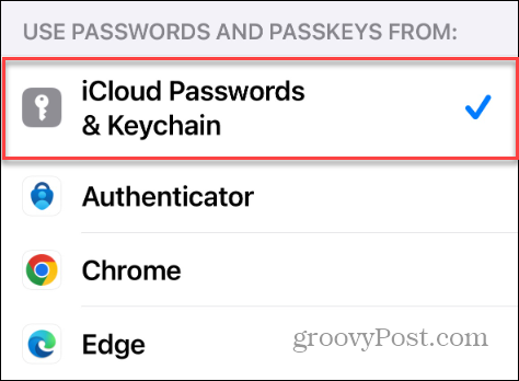 icloud пароли и ключодържател настройки за iphone