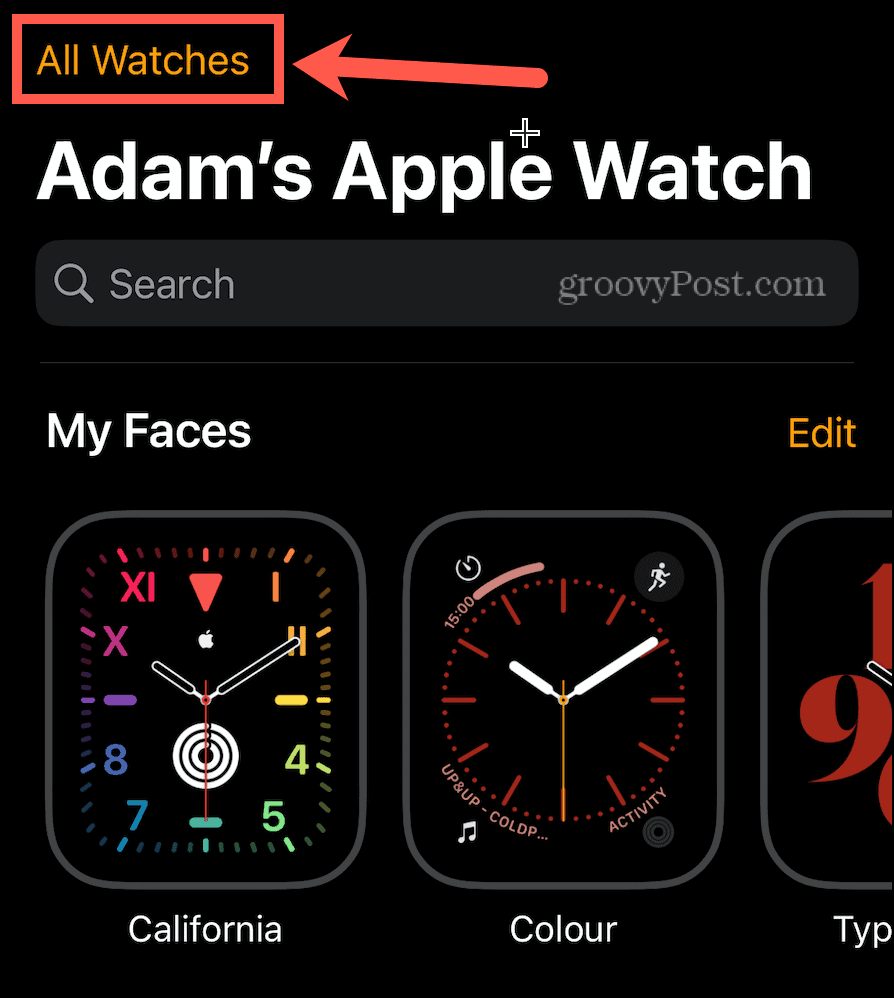 гледайте приложението всички часовници