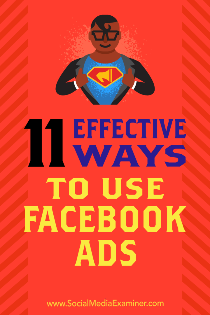 11 ефективни начина за използване на реклами във Facebook от Чарли Лоурънс в Social Media Examiner.