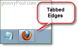 разпръснати или разкроени ръбове на иконата на Firefox в лентата на задачите