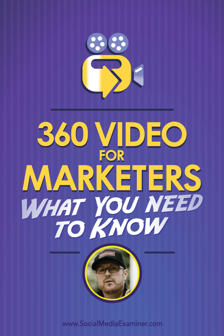 Райън Андерсън Бел разговаря с Майкъл Стелзнер за 360 Video за маркетинг и какво трябва да знаете.