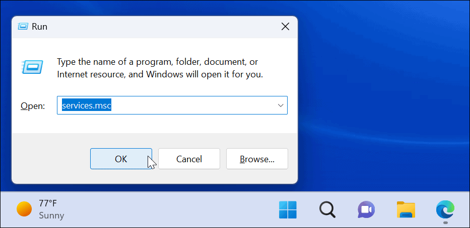 Лентата за търсене на Windows 11 не работи