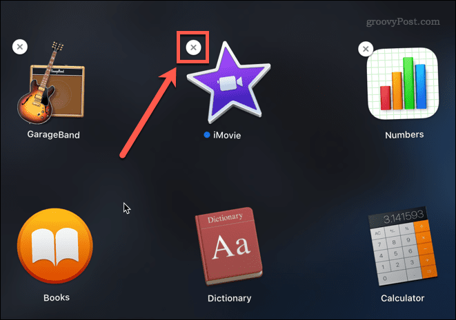 изтриване на приложения на mac