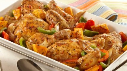 Рецепта за запечено пиле със зеленчуци за зимата