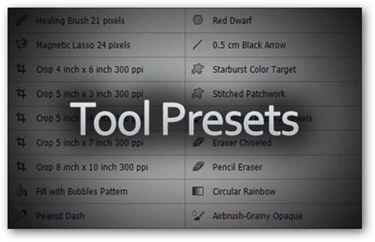 Photoshop Adobe Предварителни настройки шаблони Изтегляне Направете Създаване Опростяване Лесен Лесен бърз достъп Нов ръководство за ръководство Персонализирани инструменти за инструменти