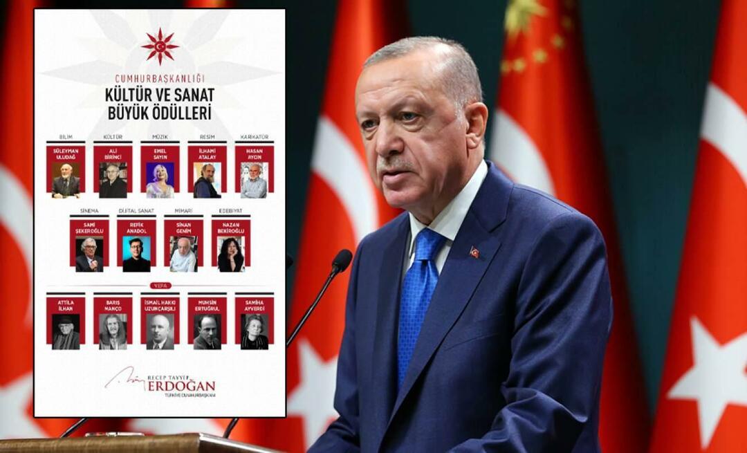 Президентът Ердоган сподели победителите от „Голямата награда на президента за култура и изкуство за 2023 г.“