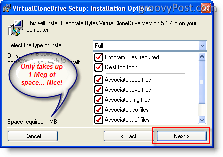 Монтирайте ISO изображение в Windows XP