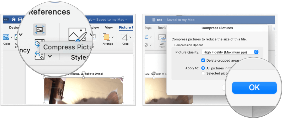 Как да компресирате изображения в Microsoft Word