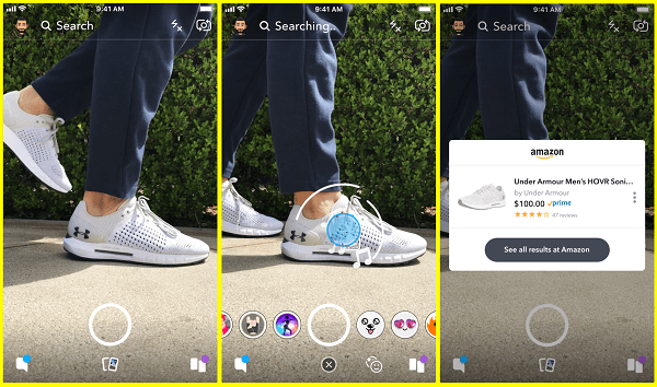 Snapchat тества нов начин за търсене на продукти на Amazon направо от камерата Snapchat.