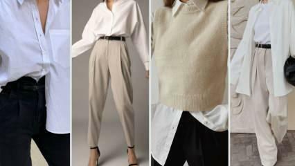 5 различни стила комбинации от бели ризи, специални за есенния сезон!