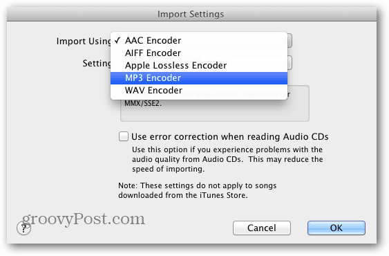 Използвайте iTunes, за да конвертирате музикални файлове без загуба в AAC или MP3