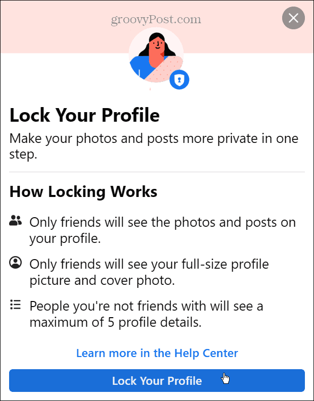 Заключете своя Facebook профил