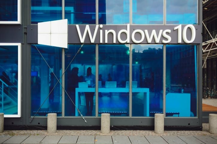 Промо павилион на Microsoft Windows 10