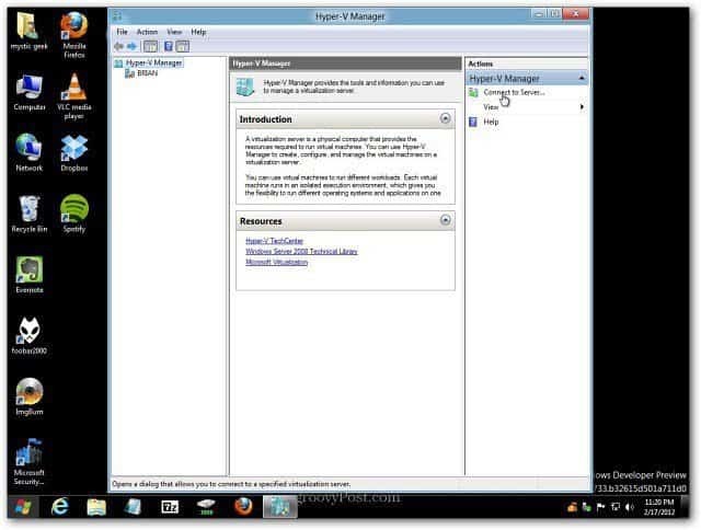 Windows 8: Разрешаване на Hyper-V за създаване и управление на виртуални машини