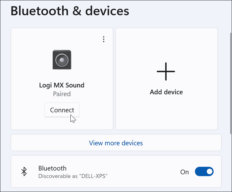 Свържете Bluetooth устройство