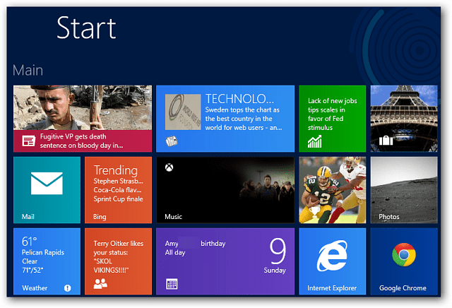 Windows 8 плочки на живо