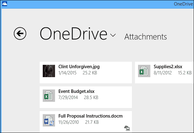 Възможност за запазване на Outlook.com прикачени файлове към OneDrive Официален днес