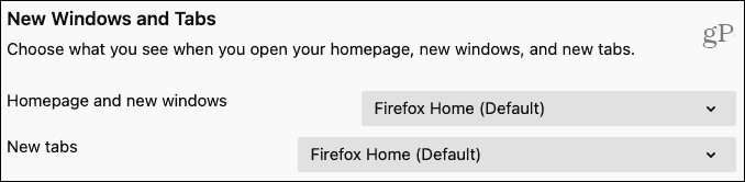 Firefox Нов Windows и раздели
