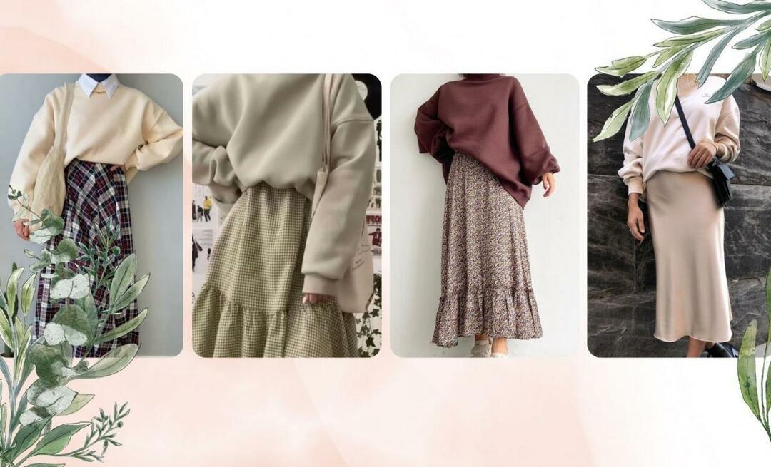 Как да комбинирате сатенени поли? Как да си направим комбинация от пола хиджаб? Какво да носите с пола?