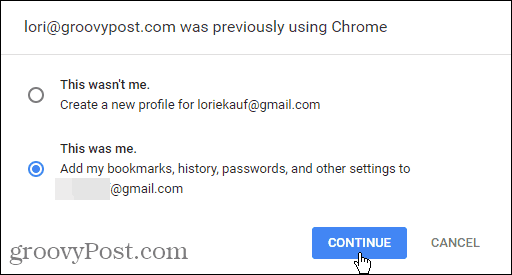 Преди това имейл използва Chrome
