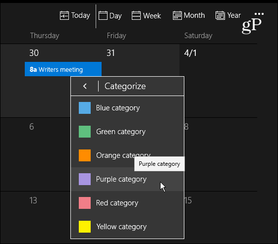 Календари на цветни категории