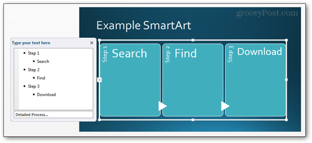 Направете PowerPoint презентации рок със SmartArt