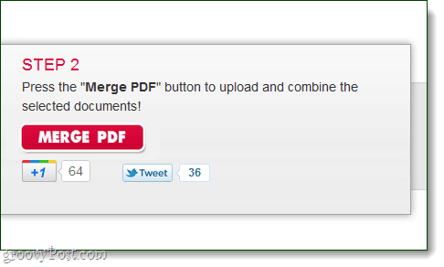 сливане на pdf бутон за сливане