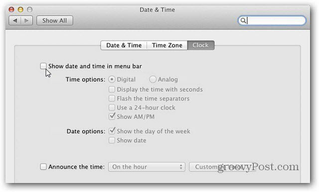Mac OS X: Добавете основен календар в лентата с менюта