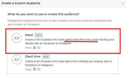  Facebook вече ви позволява да насочвате към хора, които са прекарали повече време от обикновено, гледайки вашите реклами.