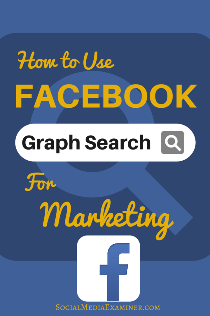 как да използвам facebook търсене на графики за маркетинг