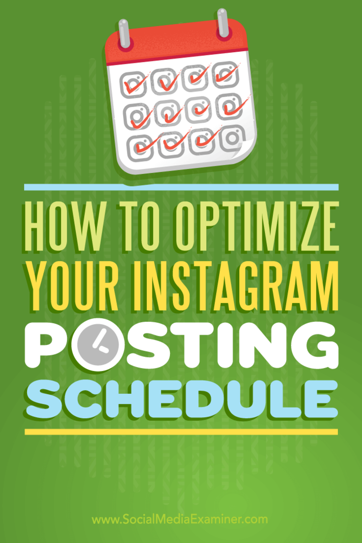 Как да оптимизирате своя график за публикуване в Instagram: Проверка на социалните медии