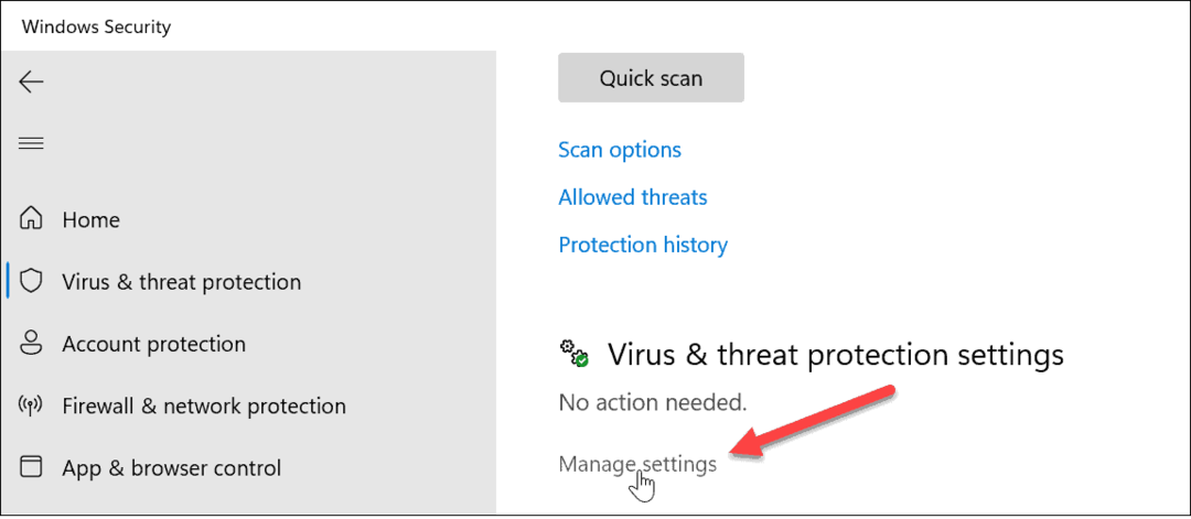 Включване или изключване на защитата срещу подправяне на Windows 11
