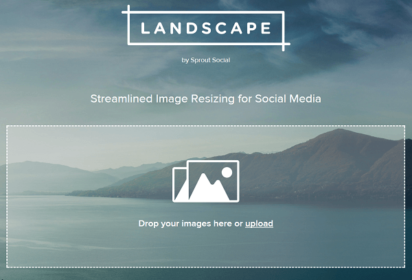 Изрязвайте и преоразмерявайте изображения с Landscape от Sprout Social.