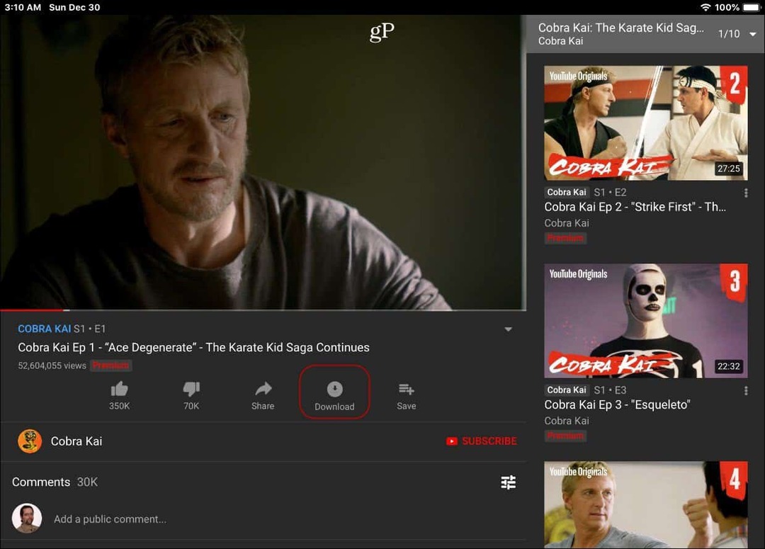 Изтеглете YouTube Premium Videos на устройства с Android или iOS