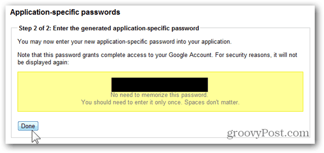 google еднократни пароли - копиране на парола